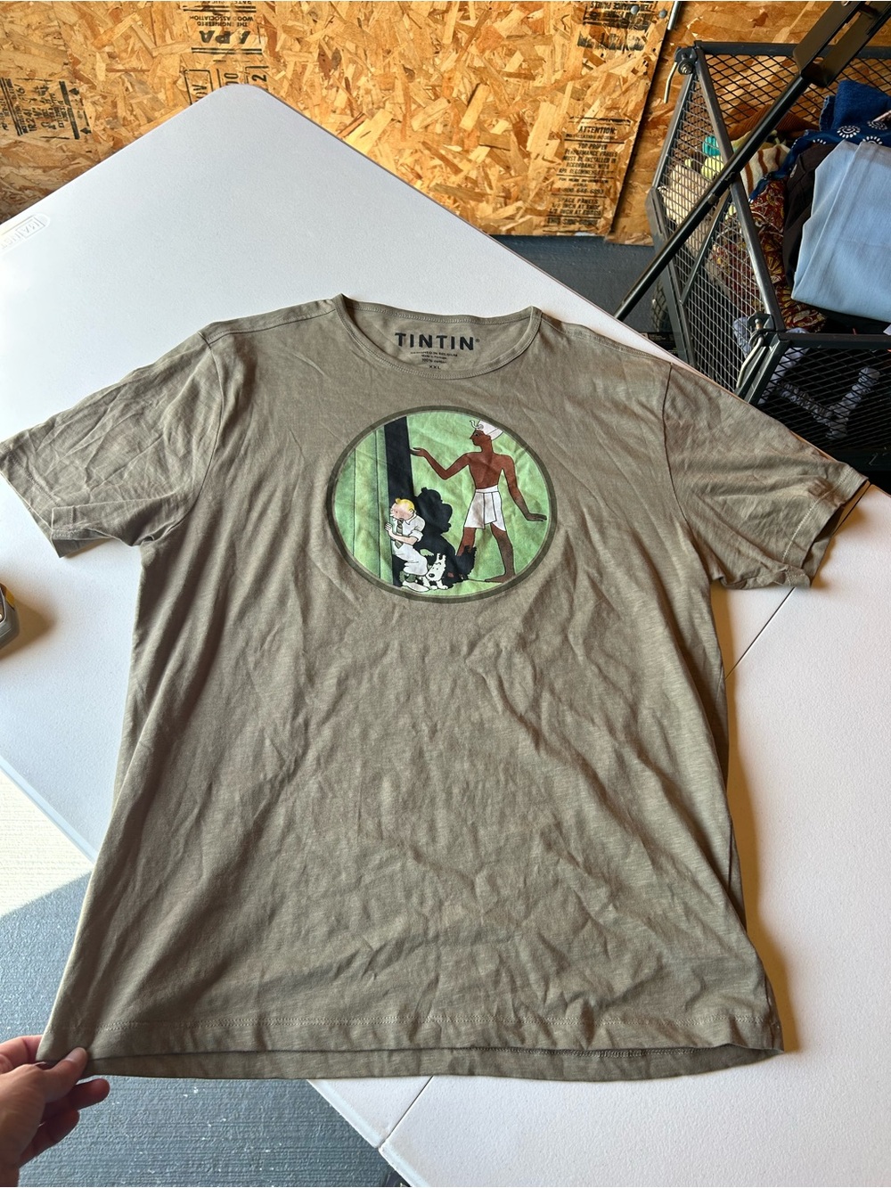 Olive Green Graphic Tee -